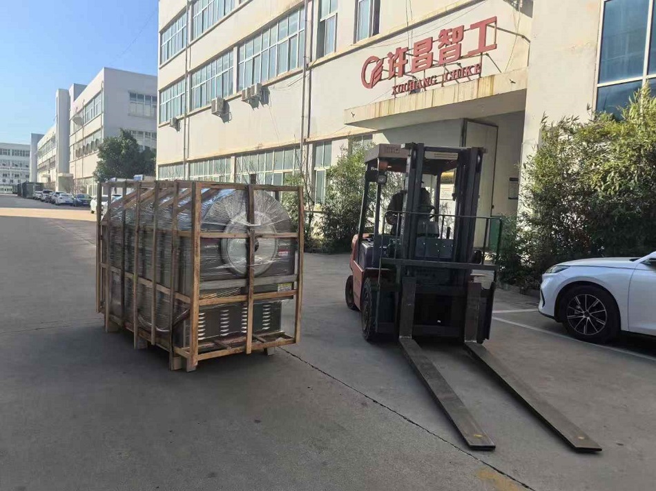 許昌智工100斤電磁炒調料機發(fā)貨河南周口
